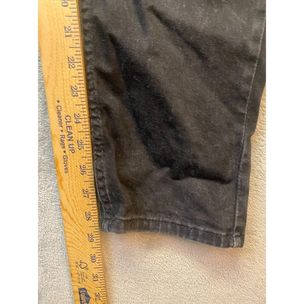 Levi's 512 Black Jeans Mens 38x32 Slim Taper Stretch Denim Pants Dark Wash
